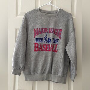 Gray Major League Baseball Sweater